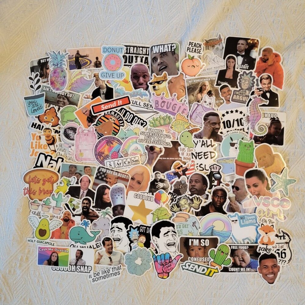 105 Variety Vinyl Stickers Meme Pop Culture Yooper Cute For Laptop Water Bottle